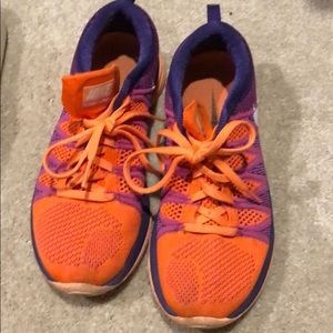 Nike Flyknit Orange/Purple Sneakers US 7